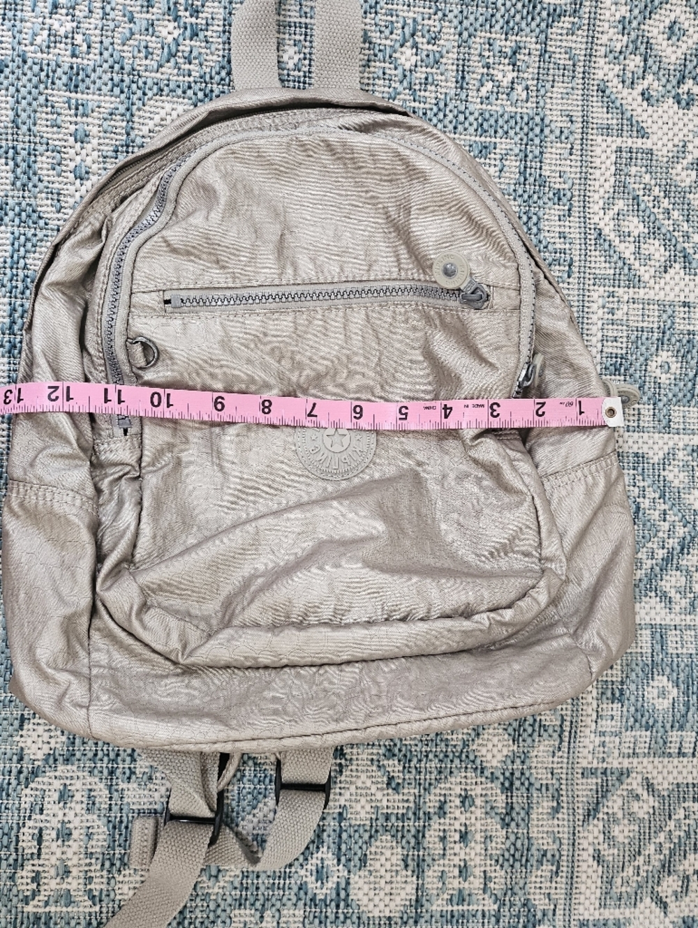 Kipling Backpack In Silver/Gray - Picture 11 of 11